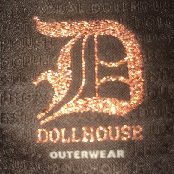 DOLLHOUSE outerwear warm winter coat dark brown detachable hood NEW size S - Picture 4 of 10